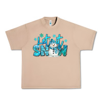 Burro let it snow winter snowman Urban Heavy Tee - MaliasSmallBusiness