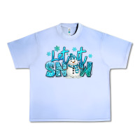 Grape Ice let it snow winter snowman Urban Heavy Tee - MaliasSmallBusiness