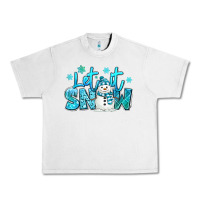 Lunar Rock let it snow winter snowman Urban Heavy Tee - MaliasSmallBusiness