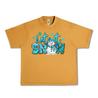 Peanut Butter let it snow winter snowman Urban Heavy Tee - MaliasSmallBusiness