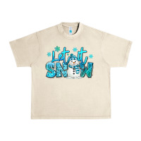 Sandshell let it snow winter snowman Urban Heavy Tee - MaliasSmallBusiness
