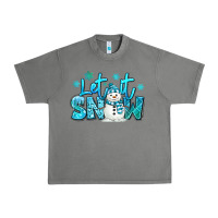 Tornado let it snow winter snowman Urban Heavy Tee - MaliasSmallBusiness