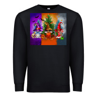 Black halloween gnomes Premium Sweatshirt - FaDigitalArtStudio