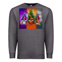 Charcoal Heather halloween gnomes Premium Sweatshirt - FaDigitalArtStudio