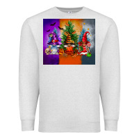 Oatmeal Heather halloween gnomes Premium Sweatshirt - FaDigitalArtStudio