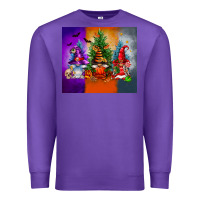 Purple halloween gnomes Premium Sweatshirt - FaDigitalArtStudio