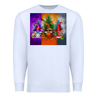 White halloween gnomes Premium Sweatshirt - FaDigitalArtStudio