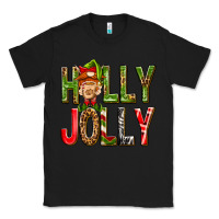 Black Holly Jolly elf gnome Classic Tee - NancyCooperArtShop
