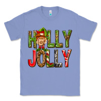 Colony Blue Holly Jolly elf gnome Classic Tee - NancyCooperArtShop