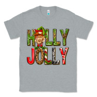 Heather Grey Holly Jolly elf gnome Classic Tee - NancyCooperArtShop