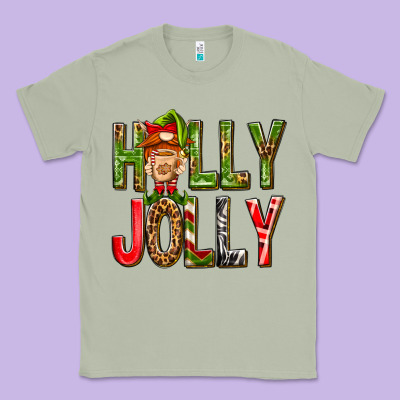 Holly Jolly Elf Gnome Classic Tee Designed By Nancycooperartshop