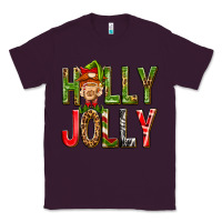 Plum Holly Jolly elf gnome Classic Tee - NancyCooperArtShop
