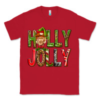 Red Holly Jolly elf gnome Classic Tee - NancyCooperArtShop