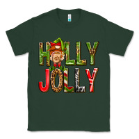 Sports Green Holly Jolly elf gnome Classic Tee - NancyCooperArtShop