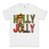 White Holly Jolly elf gnome Classic Tee - NancyCooperArtShop