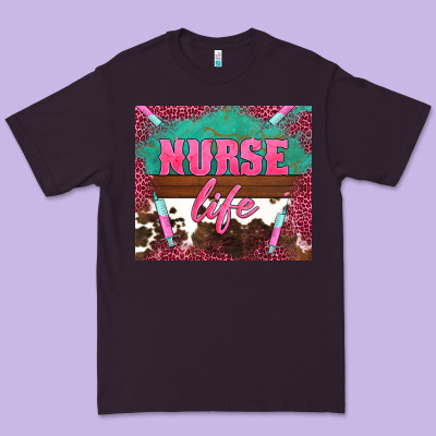 Western Nurse Life Needle Premium Tee Designed By Barkaloodesign