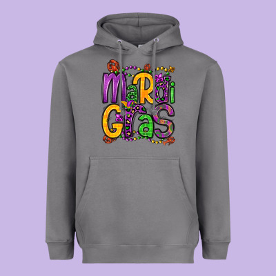 Mardi Gras Heavyweight Hoodie Designed By Oliviacreatesart