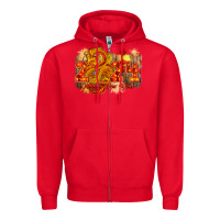 Red year of the dragon chinese new year 2024 Zipper Hoodie - CowGirlArtShop