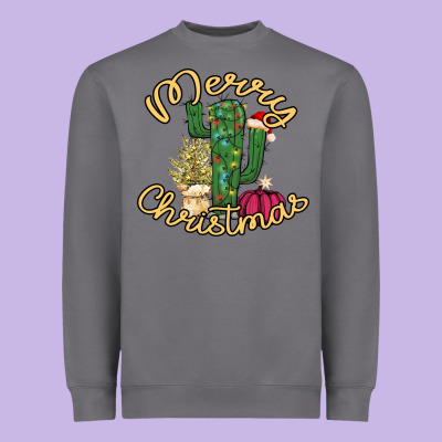 Cactus Christmas Heavyweight Sweatshirt Designed By Bettercallsaul