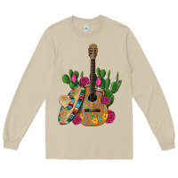 Mushroom ,mexican sombrero guitar rose cactus Long Sleeve Tee - Artiststas