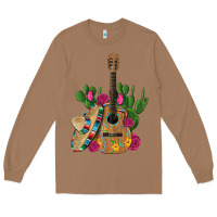 Toasted Coconut ,mexican sombrero guitar rose cactus Long Sleeve Tee - Artiststas