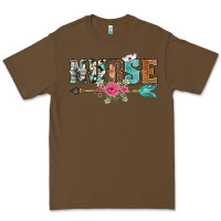Cacao western nurse arrow floral Premium Tee - BarkalooDesign