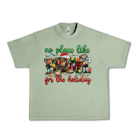 Oil Green no place like for the holiday Urban Heavy Tee - MaliasSmallBusiness