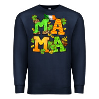 Navy St. Patrick's Day mama Premium Sweatshirt - OliviaCreatesArt