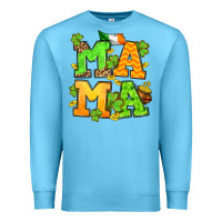 Ocean Blue St. Patrick's Day mama Premium Sweatshirt - OliviaCreatesArt
