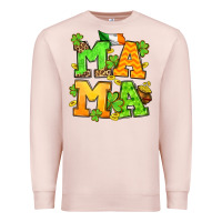 Pale Pink St. Patrick's Day mama Premium Sweatshirt - OliviaCreatesArt