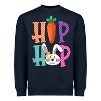Navy hip hop easter girls toddlers kids leopard bunny Heavyweight Sweatshirt - Bettercallsaul