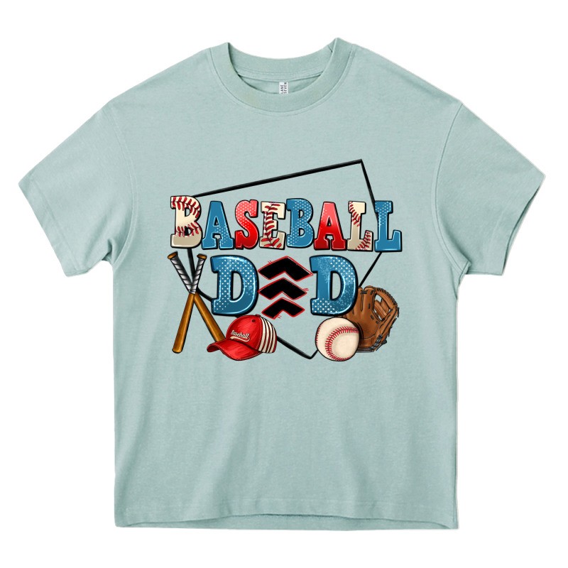 Baseball Dad Heavy Core Tee by AdoDesignShop | Teevron