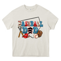 Cream baseball dad Heavy Core Tee - AdoDesignShop