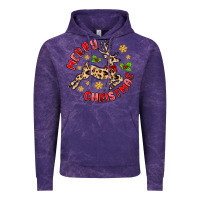 Merry Christmas Deer Vintage Hoodie | Teevron
