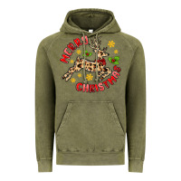 Vintage Olive merry christmas deer Vintage Hoodie - MaliasSmallBusiness