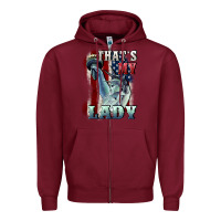 Burgundy thats my lady Zipper Hoodie - CowGirlArtShop