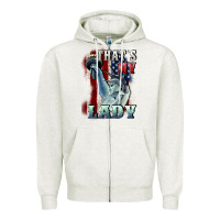 Oatmeal Heather thats my lady Zipper Hoodie - CowGirlArtShop