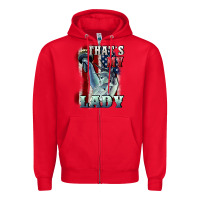 Red thats my lady Zipper Hoodie - CowGirlArtShop