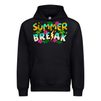 Black Summer Break Urban Hoodie - CowhideDigitalArt