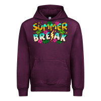 Mauve Wine Summer Break Urban Hoodie - CowhideDigitalArt
