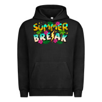 Pigment Black Summer Break Urban Hoodie - CowhideDigitalArt