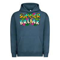 Pigment Midnight Navy Summer Break Urban Hoodie - CowhideDigitalArt