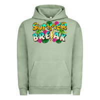 Pigment Oil Green Summer Break Urban Hoodie - CowhideDigitalArt