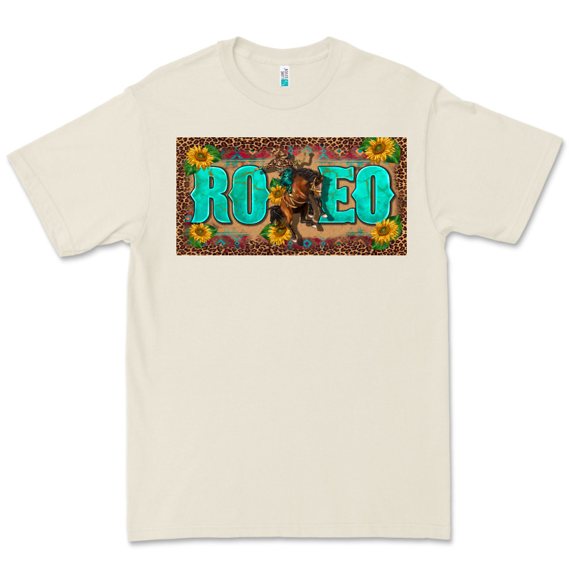 Western Rodeo Horse Leopard Aztek Sunflower License Plate Template Premium Tee by BarkalooDesign | Teevron