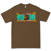 Cacao western rodeo horse leopard aztek sunflower license plate template Premium Tee - BarkalooDesign