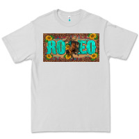 Dove Grey western rodeo horse leopard aztek sunflower license plate template Premium Tee - BarkalooDesign