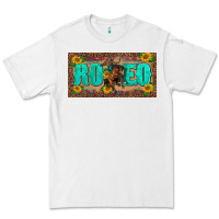 White western rodeo horse leopard aztek sunflower license plate template Premium Tee - BarkalooDesign