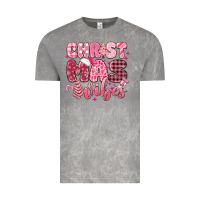 Cloud Rock christmas vibes pink Vintage Tee - MaliasSmallBusiness