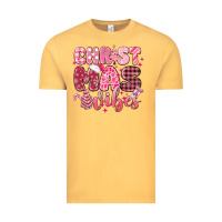 Vintage Mustard christmas vibes pink Vintage Tee - MaliasSmallBusiness