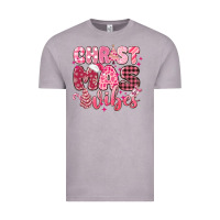 Vintage Zinc christmas vibes pink Vintage Tee - MaliasSmallBusiness